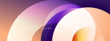 Soyut arkaplan özellikleri üst üste biniyor. Renkler şeftaliden mora karışır ve yumuşak görsel efekt yaratır. Dijital projeler için modern tasarım ögesi.