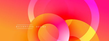Soyut, enerjik bir arkaplan. Üst üste binen daireler dinamik bileşim yaratır. Sıcak renkler düzgün bir şekilde harmanlanarak modern estetik sunuyor. Dijital projeler ve sunumlar için mükemmel.