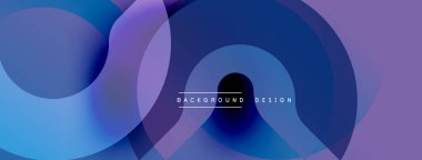 Soyut arkaplan özellikleri üst üste biniyor. Renkler mavilerden, morlardan pembelere karışıyor ve pürüzsüz renkler yaratıyor. Dijital projeler için modern tasarım ögesi.