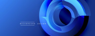Soyut mavi tasarım üst üste binen dairesel katmanlar içeriyor. Gradyan gölgeler derinlik yaratır, modern estetik. Özgeçmiş ve sunumlar için uygun minimalist kompozisyon. Yumuşak geçişler, canlı renk paleti.
