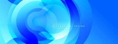 Soyut mavi arkaplan, üst üste binen dairesel katmanlar. Gradyan gölgeler dinamik görsel efekt yaratır. Modern tasarım dijital projeler ve sunumlar için uygundur. Düz geçişler, temiz estetik..