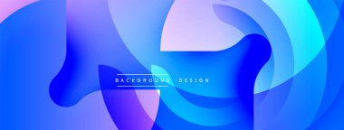 Soyut sıvı şekilleri canlı mavileri, morları, pembeleri harmanlıyor. Dinamik kompozisyon modern arkaplan tasarımı yaratır. Yumuşak eğimler hareketi, derinliği gösterir. Minimalist estetik.