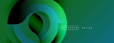 Soyut girdap katmanları dinamik değişim etkisi yaratır. Modern tasarım yeşilden faydalanıyor, deniz mavisi. Minimalist kompozisyon uygun arkaplan, sunum.
