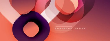 Üst üste binen daireler, gradyanlar içeren soyut kompozisyon. Sıcak renk paleti modern görsel deneyim yaratıyor. Arka plan dinamik akışı, pürüzsüz geçişleri öneriyor.