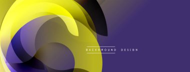 Soyut sıvı şekilleri, sarı, mor renkler. Arka planlar ve sunumlar için modern tasarım öğesi. Dinamik kompozisyon, pürüzsüz geçişler.