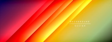 Değişken bir arkaplan. Mor, kırmızı, turuncu, sarı ve yeşilden çapraz şeritlere geçiş. Dijital projeler için modern tasarım ögesi.