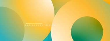 Soyut arkaplan özellikleri üst üste biniyor. Renkler yeşilden sarıya geçerek yumuşak değişimler yaratıyor. Minimalist tasarım, modern estetik.
