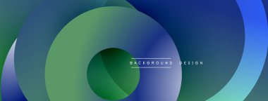 Soyut katmanlar akışkan şekiller yaratır. Mavi, yeşil renkler harmanlanarak modern arka plan tasarımını oluşturuyor. Minimalist estetik, pürüzsüz gradyanlar mevcut.