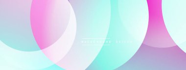 Pastel daireler yumuşak gradyanlar oluşturarak kesişir. Metin arkaplan dizaynı odaklı minimalist tasarım. Hafif, havadar estetik.