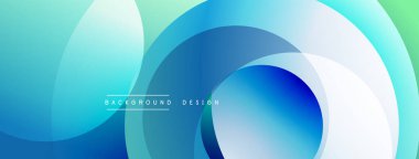 Soyut arkaplan özellikleri üst üste biniyor. Mavi, turkuaz, yeşil tonlarda dinamik görsel efekt yaratır. Modern tasarım ögesi.