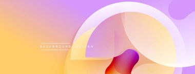 Soyut arkaplan özellikleri üst üste binen daireler, gradyanlar. Yumuşak pastel renkler modern, pürüzsüz görsel efektler yaratır.