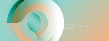 Soyut katmanlar akışkan şekiller yaratır. Yumuşak renkler harmanlanarak modern arkaplan tasarımı oluşturur. Minimalist estetik, nazik eğilimler mevcut.