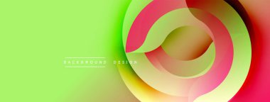 Soyut renkli katmanlar dinamik dairesel tasarım yaratır. Parlak gradyanlar modern görsel deneyim sunar. Pürüzsüz şekiller hareketi, enerjiyi akla getiriyor.