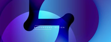 Soyut akışkan şekiller, canlı mavi mor gradyanlar. Modern tasarım öğesi, dinamik kompozisyon, pürüzsüz geçişler. Arkaplan dokusu.