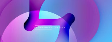 Soyut sıvı şekilleri, canlı mor, mavi gradyanlar. Arka planlar ve sunumlar için modern tasarım öğesi. Yumuşak geçişler dinamik görsel etki yaratır.
