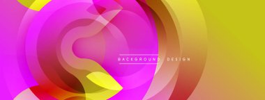 Soyut renkli katmanlar dinamik görsel akış yaratır. Pembe, sarı, kahverengi renkler kusursuz bir şekilde harmanlanır. Modern tasarım ögesi.