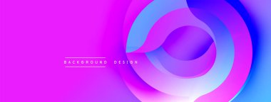 Canlı, soyut bir arkaplan. Eşmerkezli daireler mor ve mavi renkleri harmanlarlar. Dijital projeler için modern tasarım öğesi. Yumuşak eğimler derinlik yaratır.