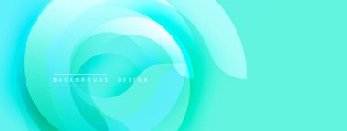 Soyut turkuaz katmanlar girdap oluşturur, dinamik arkaplan. Yumuşak eğimler hareket ve derinlik olduğunu gösteriyor. Minimalist tasarım.