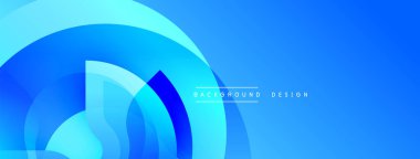 Soyut mavi şekiller örtüşüyor ve dinamik bir değişim etkisi yaratıyor. Arkaplan ve sunumlar için uygun modern tasarım.
