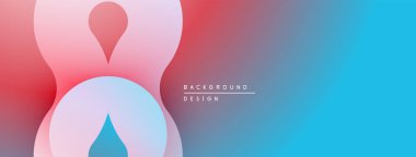 Soyut sıvı şekilleri pembe, mor ve mavi renkleri harmanlıyor. Gradyan arka plan hareketi, modern tasarım estetiğini öneriyor.