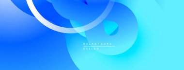 Soyut mavi arkaplan. Akan şekiller dinamik görsel efektler yaratır. Yumuşak eğimler yumuşak geçiş ve modern tasarım sunar.