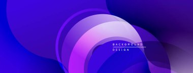 Soyut akışkan şekiller, canlı mor renkler modern arka plan yaratır. Yumuşak eğimler derinlik ve dinamik bileşim önerir.