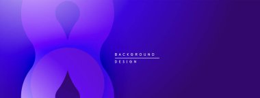 Soyut gradyan şekiller çakışıyor, dinamik görsel etki yaratıyor. Derin maviler, morlar kompozisyona hakim. Minimalist tasarım.