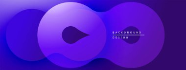 Soyut mavi eğimler üst üste binen daireler oluşturur. Minimalist tasarım, sonsuzluk sembolünü, modern estetiği akla getiriyor. Arkaplan metni arkaplan tasarımı okur.