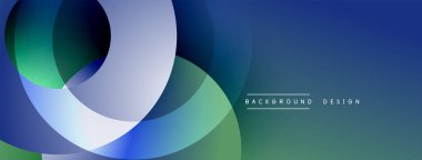 Soyut akışkan şekiller, havalı maviler, yeşiller modern arka plan yaratır. Gradyan renkler sorunsuzca harmanlanır, görsel derinlik sunar.