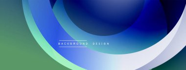 Soyut akışkan şekiller, mavi yeşil gradyan. Modern tasarım öğesi, düz eğriler dinamik görsel efekt yaratır. Arkaplan dokusu.