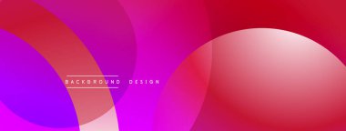 Soyut, enerjik bir arkaplan. Üst üste binen daireler dinamik ve modern görsel efektler yaratır. Gradyan renkler düzgün karışır, şık tasarım sunar.
