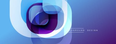 Soyut katmanlı daireler, mavi mor renkler. Modern tasarım unsuru, eğim etkisi, pürüzsüz geçişler. Minimalist arkaplan dokusu.