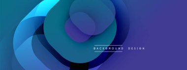 Soyut sıvı şekilleri üst üste binerek dinamik mavi mor gradyan oluşturur. Arkaplan ve sunumlar için modern tasarım ögesi.