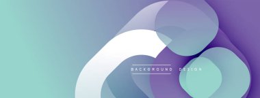 Soyut şekiller örtüşür, yumuşak eğimler yaratır. Pastel renkler dizaynın baskın rengidir, sakin bir atmosferi çağrıştırır. Minimalist estetik.