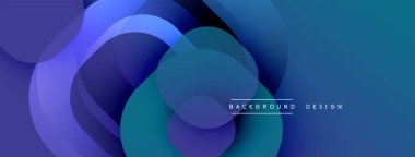 Soyut mavi katmanlar dinamik bileşim yaratır. Yumuşak eğimler derinliği, modern estetiği akla getiriyor. Minimalist tasarım, uygun arkaplan.