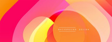 Soyut katmanlar enerjik, akışkan bileşimler yaratır. Sıcak renkler baskın, bu da enerji ve hareket demektir. Modern tasarım ögesi.