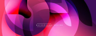 Soyut sıvı şekilleri örtüşür, canlı pembeler, morlar, kırmızılar yaratır. Modern tasarım dinamik enerji ve pürüzsüz geçişler öneriyor.