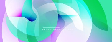 Soyut sıvı şekilleri örtüşür ve canlı renk değişimleri yaratır. Yumuşak pembeler, maviler, yeşiller pürüzsüzce harmanlanır. Modern tasarım ögesi.