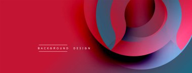 Soyut tasarım özellikleri üst üste biniyor. Kırmızı, mavi, mor renkler dinamik görsel efekt yaratır. Modern arkaplan ögesi.