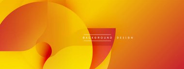 Soyut turuncu sarı renkler kesişiyor. Modern tasarım düz kıvrımlar, canlı renk düzeni içerir. Arkaplan metni arkaplan tasarımı okur.