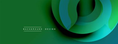 Soyut yeşil katmanlar dinamik görsel efekt yaratır. Yumuşak eğimler derinlik ve modern tasarım estetiğini akla getiriyor.