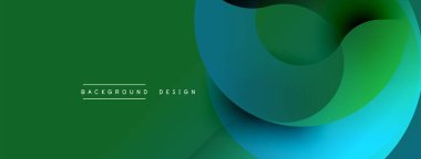 Soyut katmanlı şekiller, yeşil renkler baskın gelir. Düz eğriler, dinamik görsel akış yaratır. Arka planlar için modern tasarım ögesi.