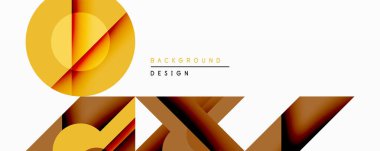 Soyut geometrik şekiller, sıcak renkler, modern tasarım. Katmanlı elementler, gradyanlar, temiz estetik içeren minimalist bileşim.