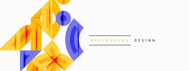 Soyut geometrik şekiller, canlı renkler, modern tasarım. Minimalist kompozisyon, temiz çizgiler, uygun arkaplan ögesi.