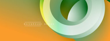 Soyut katmanlar dinamik görsel akış yaratır. Renkler karışıyor, dairesel şekiller oluşturuyor. Arka planlar için modern tasarım ögesi.