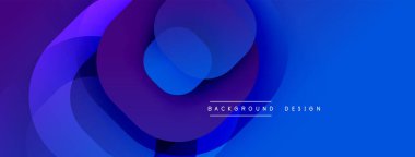 Soyut katmanlar dinamik mavi mor gradyan oluşturur. Modern tasarım, pürüzsüz geçişler, zarif kompozisyon. Çeşitli projeler için uygun arkaplan.