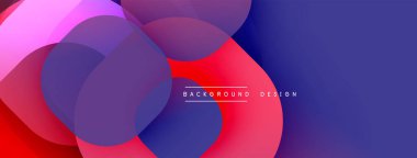 Soyut renk çakışan daireler dinamik gradyan arkaplan oluşturur. Modern tasarım elementleri akıcılık ve derinlik öneriyor.