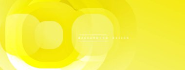 Sarı soyut katmanlar dinamik görsel akış yaratır. Yumuşak eğilimler modern estetik, basit tasarım sunar.