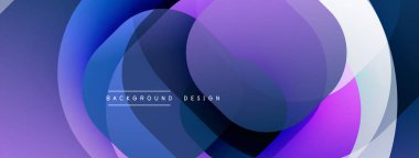 Soyut akışkan şekiller, canlı mor, mavi renkler. Modern tasarım elementleri dinamik görsel deneyimler yaratır. Yumuşak gradyanlar zarif kompozisyon sunar.