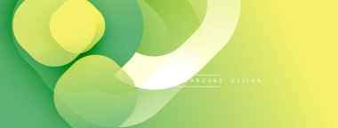 Soyut arkaplan. Üst üste binen şekiller dinamik ve akıcı bileşimler yaratır. Yumuşak eğilimler görsel ilgi sunar, modern estetik.